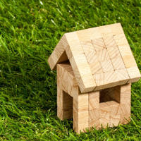 trawnik, ogrd, dom, drewniany dom